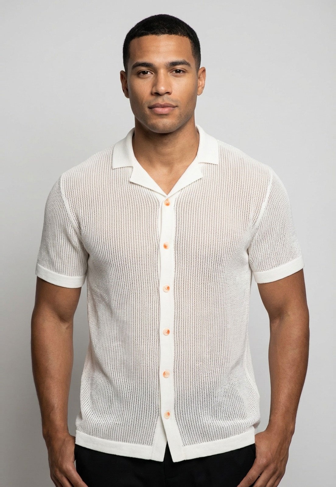 Imagem principal Camisa Masculina Hering Manga Curta Off-White Hering off-white white