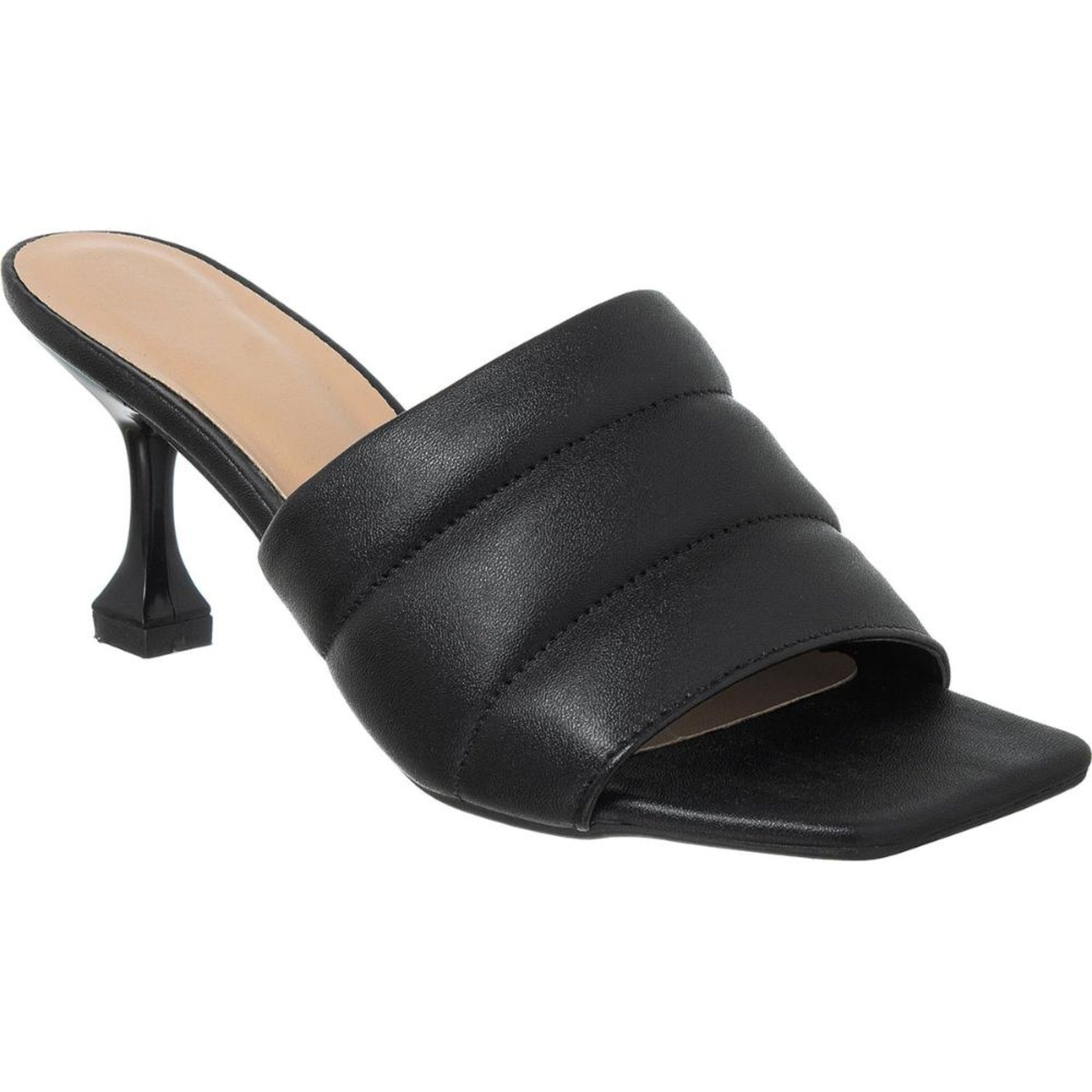 Imagem principal Sandalia Tamanco Confortavel Salto Taça Fino Stessy Shoes preto