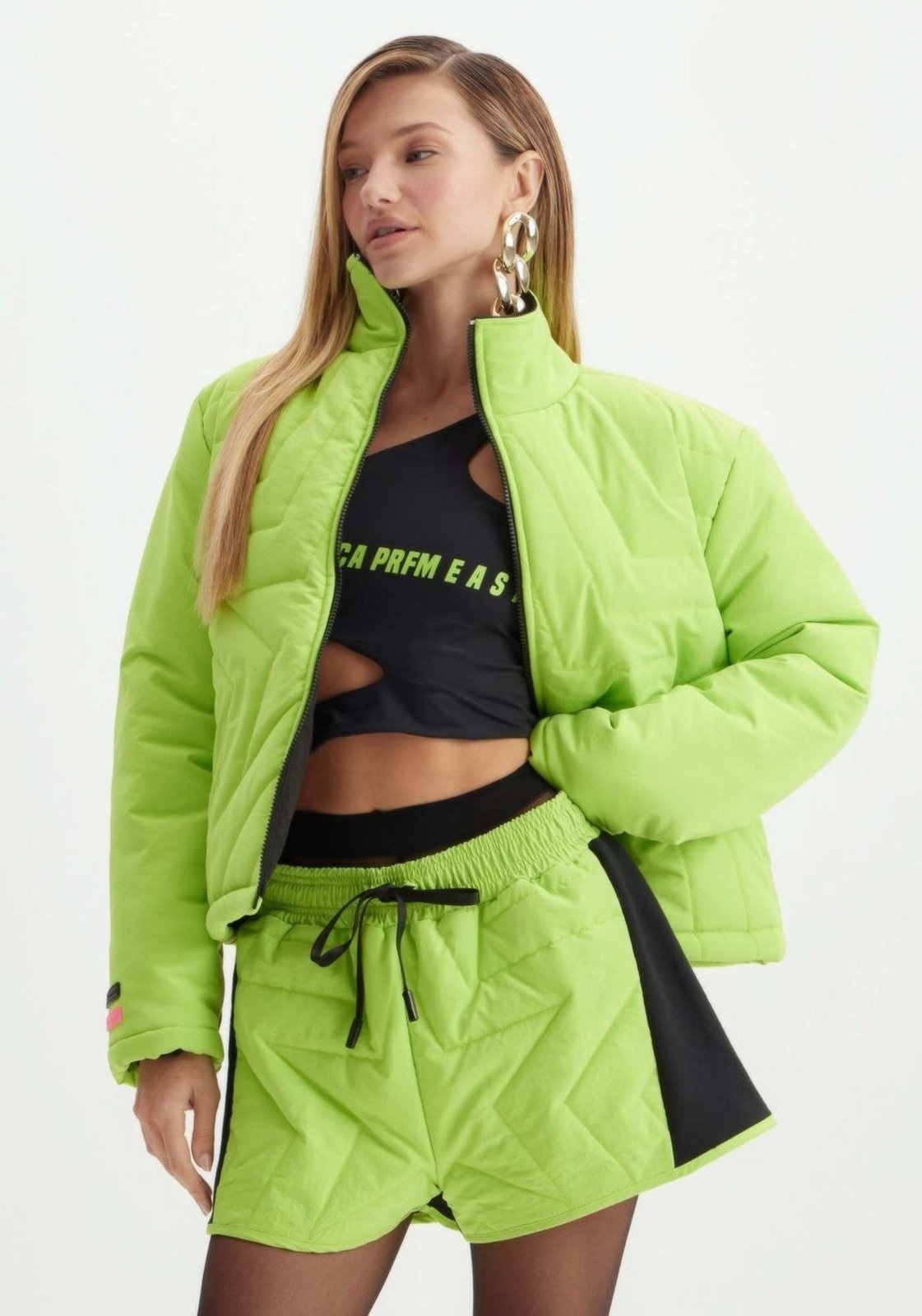 Imagem principal Short Boxer Cintura Alta Sport Easy verde