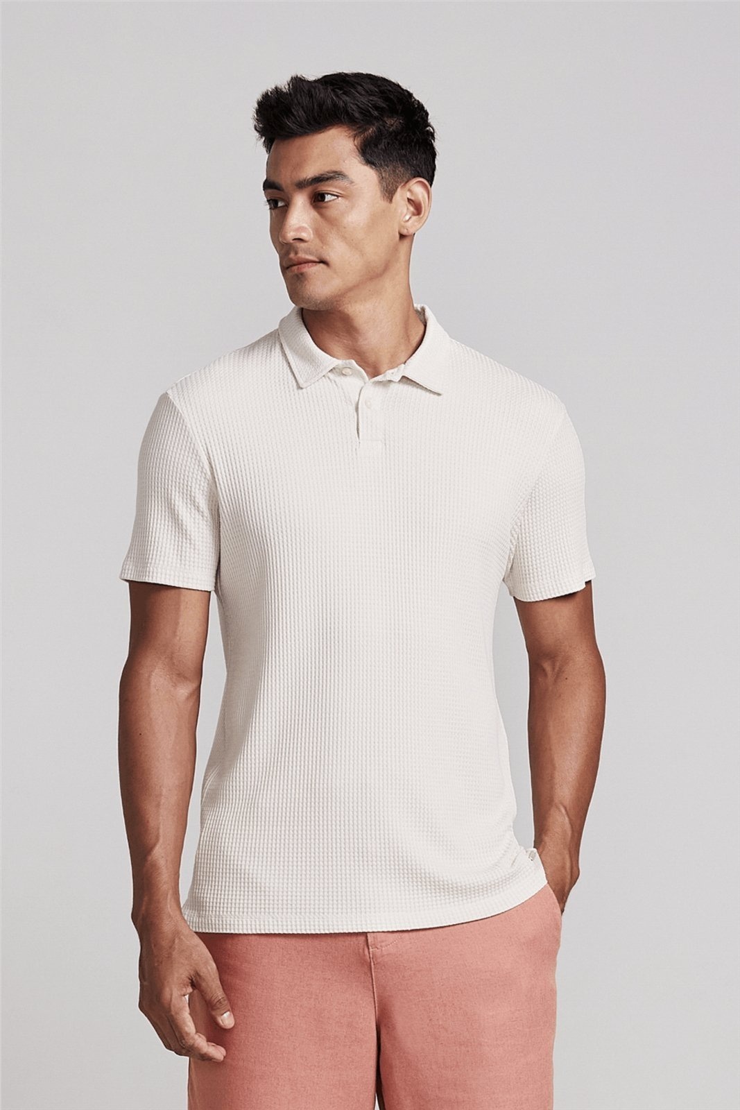 Imagem principal HIGHSTIL Camisa Polo Texturizada Slim Fit Areia HIGHSTIL bege