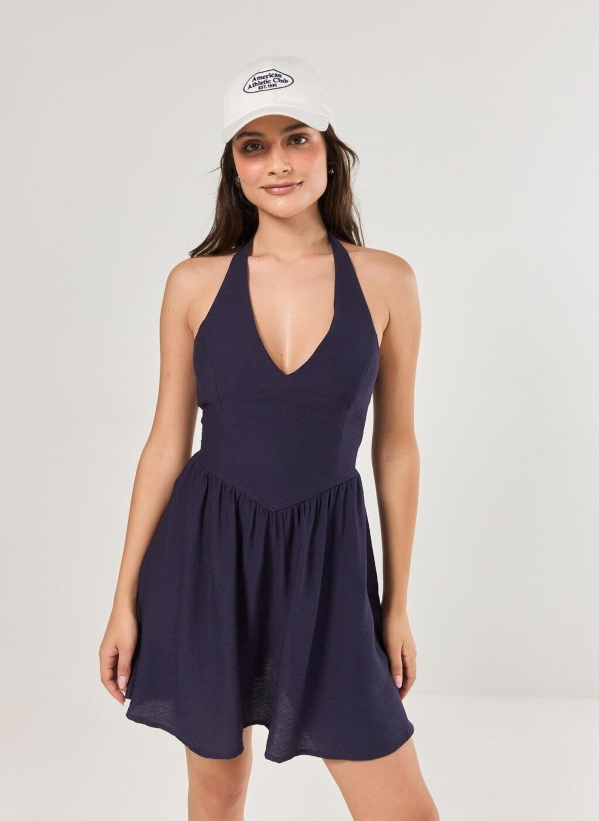 Imagem principal Vestido Curto Marinho Decote V Youcom multicolorido