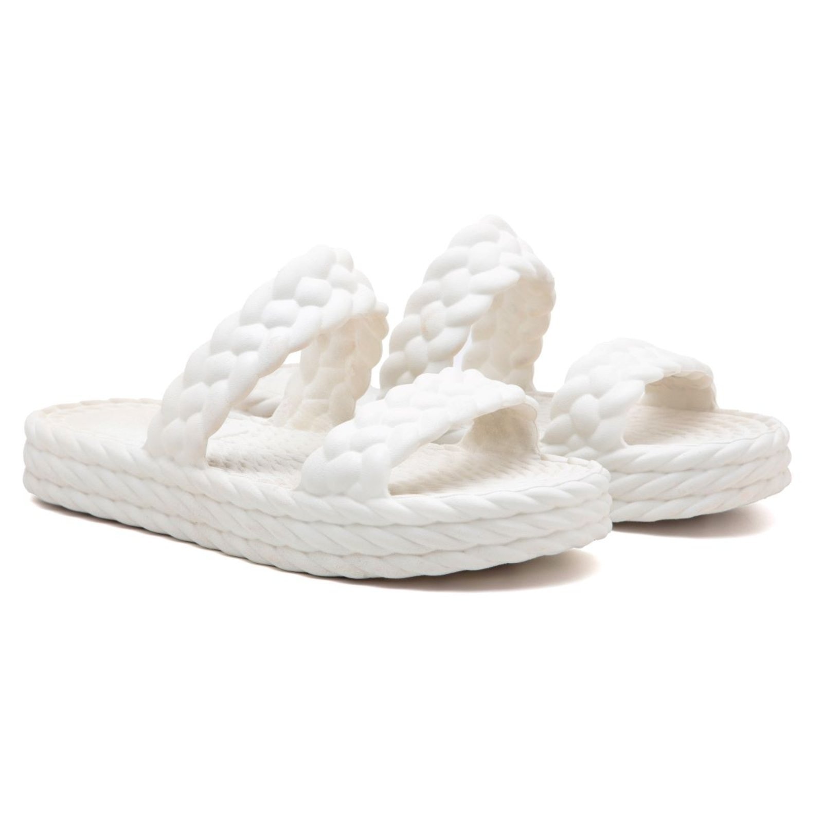 Imagem principal Chinelo Feminino Casual Anna Andrade Sandália Plataforma Flatform Leve Tendência Anna Andrade branco