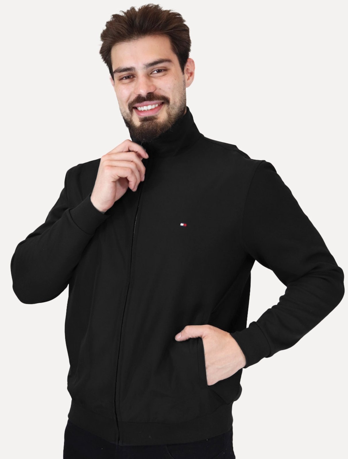 Imagem principal Jaqueta Tommy Hilfiger Essential Intechno Mix Zip Tommy Hilfiger preto