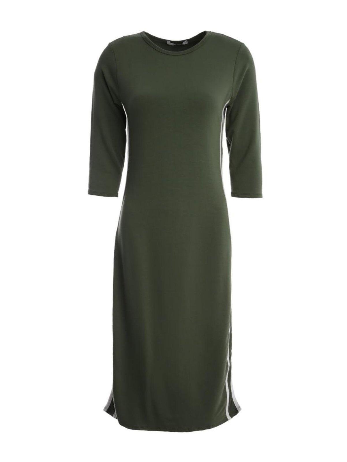 Imagem principal Vestido Midi Manga 3/4 Autentique Feminino VERDE/BRANCO Autentique unico verde