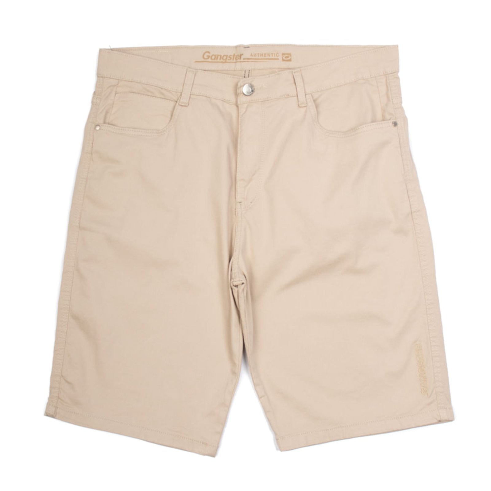 Imagem principal Bermuda Masculina Gangster Plus Size Sarja Gangster bege