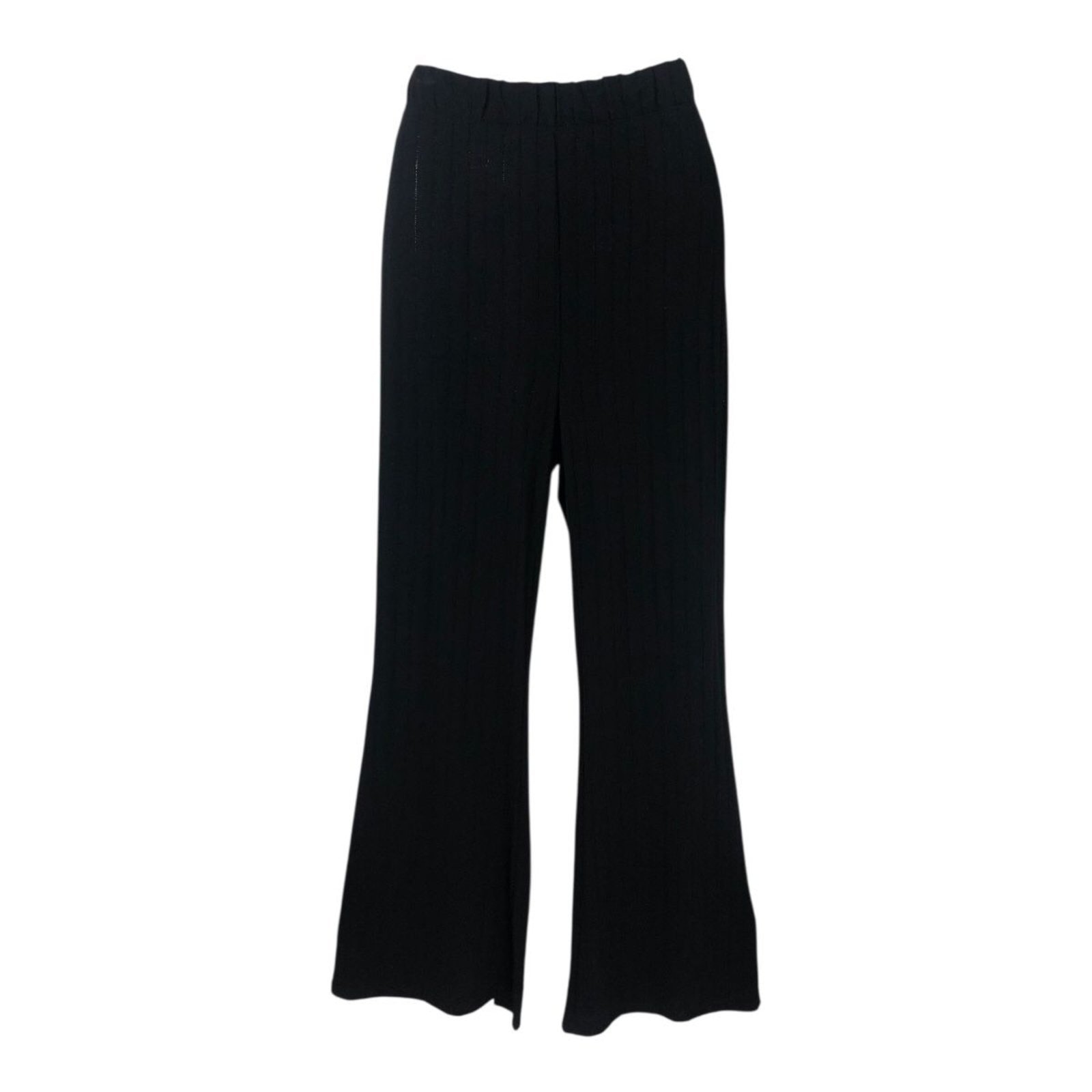 Imagem principal Calça Flare Canelada Cós Elástico Triton Triton preto