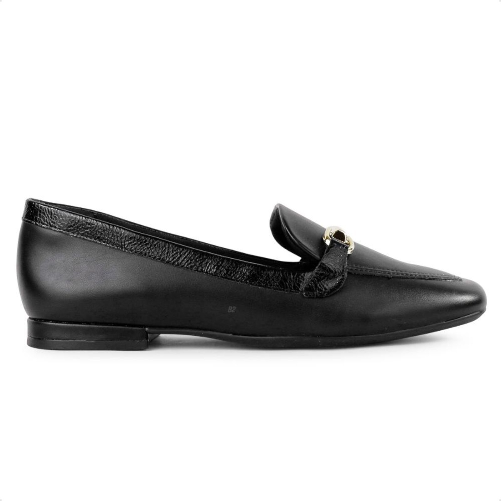 Imagem principal Mocassim Comfortflex Metallic Detail Feminino Preto Comfortflex preto metallic