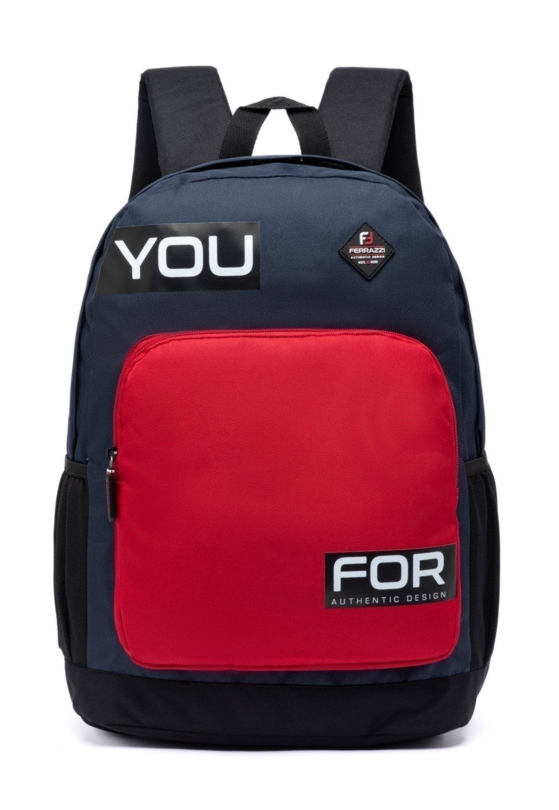 Imagem principal Mochila Escolar Masculina Ferrazzi Alças Acolchoadas Resistente Moderna Ferrazzi azul