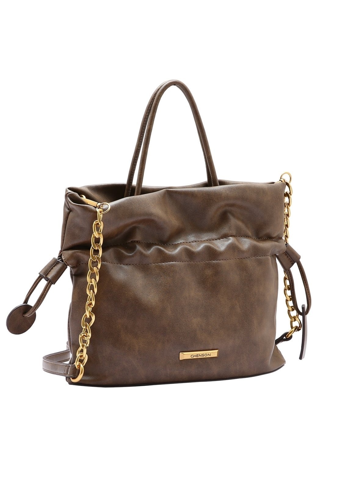 Imagem principal Bolsa Feminina Chenson Original Minimalista Luxo Mão 3485041 Chenson marrom