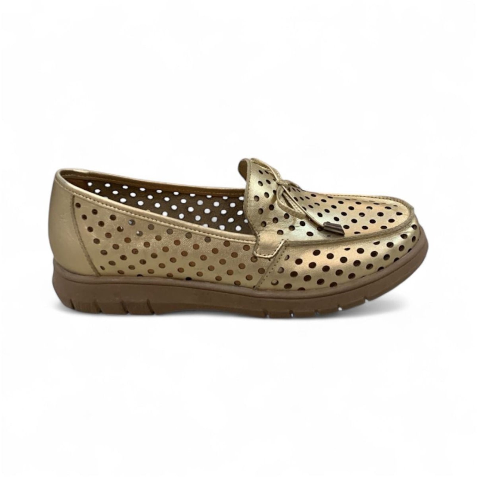 Imagem principal Tênis Feminino Balatore em Couro Nômade Natural NM048 Ouro Balatore Shoes dourado natural