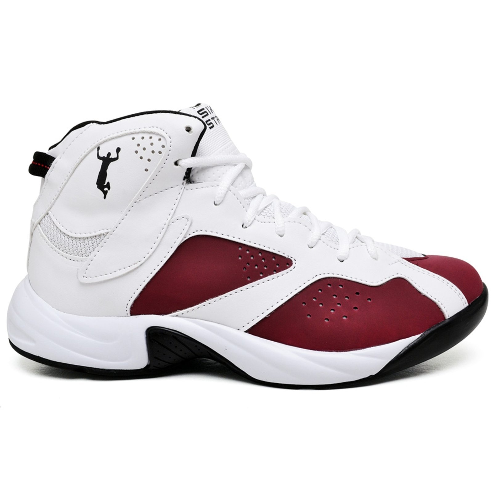 Imagem principal Tênis Basquete Adrenaline Forma Especial ao 48 Bordô Six Street branco