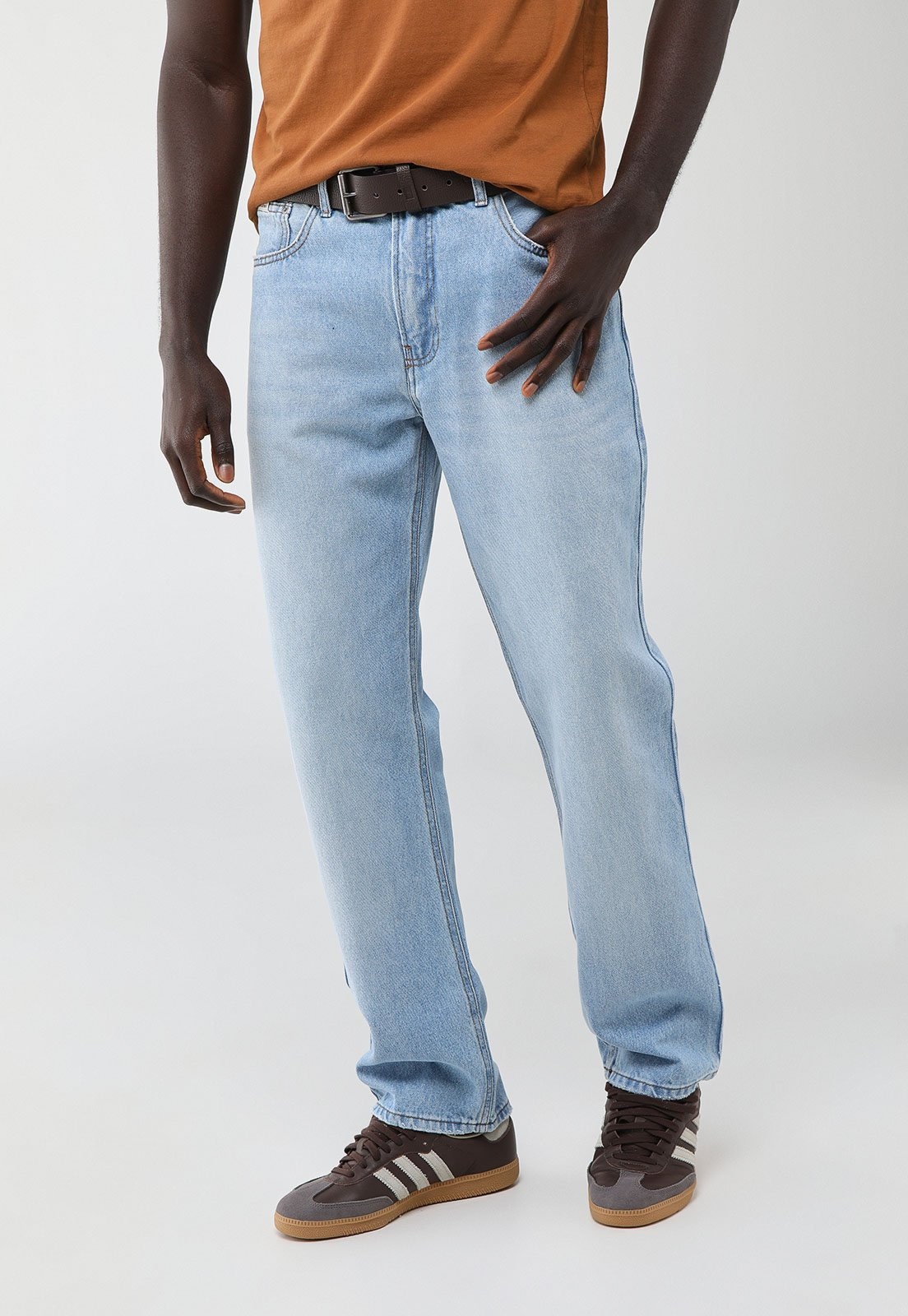 Imagem principal Calça Jeans Masculina Calvin Klein Jeans Straight 5 Pockets Claro Calvin Klein Jeans azul