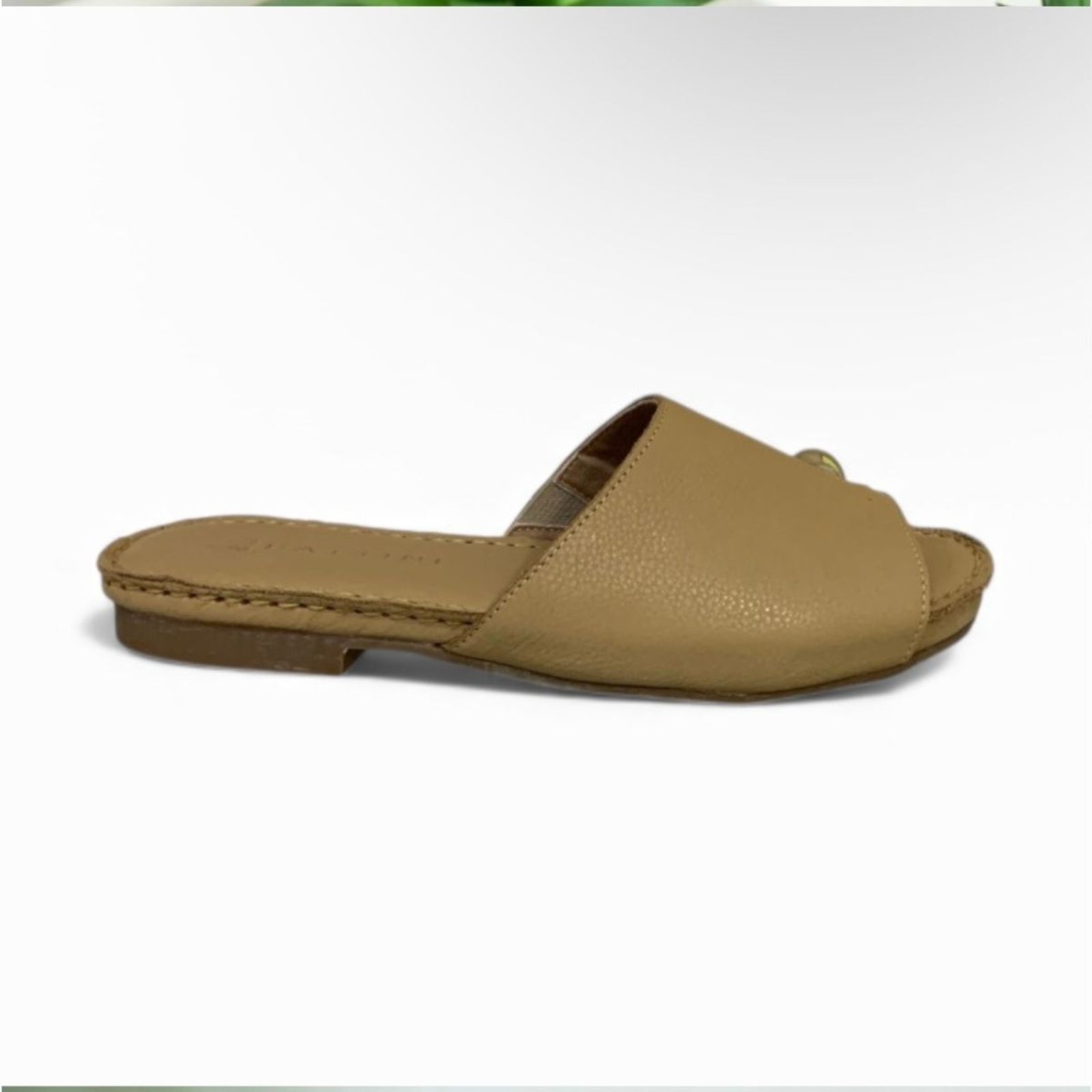 Imagem principal Sandália Feminina Rasteira Moscardini em Couro 347109 Palha Moscardini bege