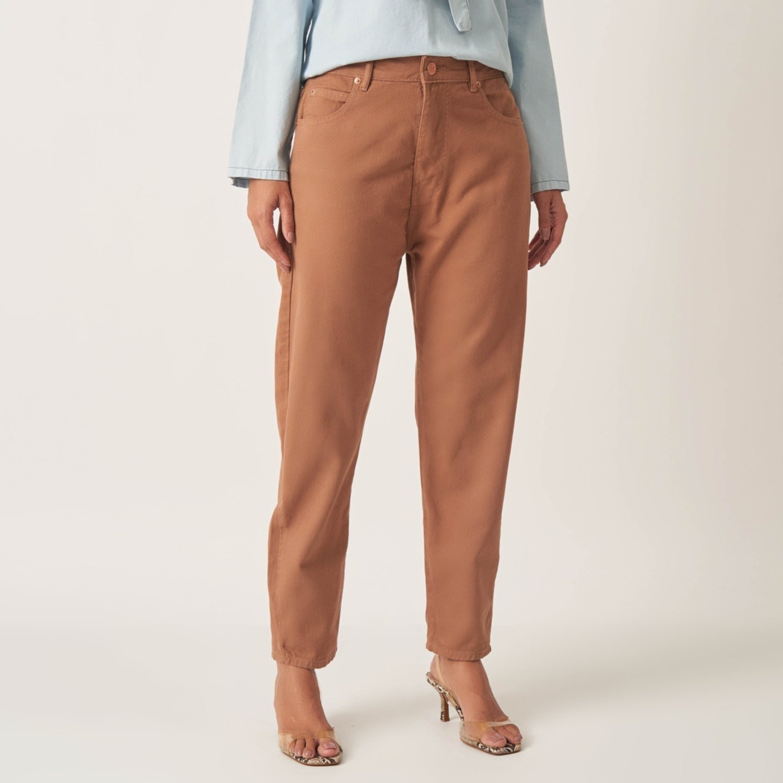 Imagem principal Calça Baggy Gancho Alongado Bloom jeans/marrom