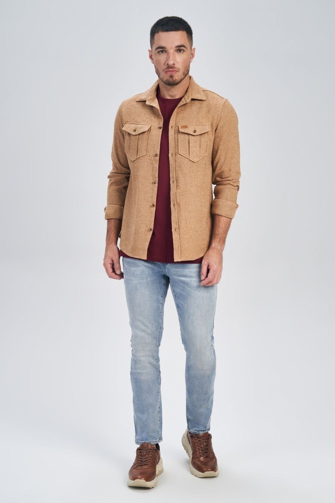 Imagem principal Camisa Flanela Pocket Masculina Acostamento ACOSTAMENTO MASCULINO cáqui