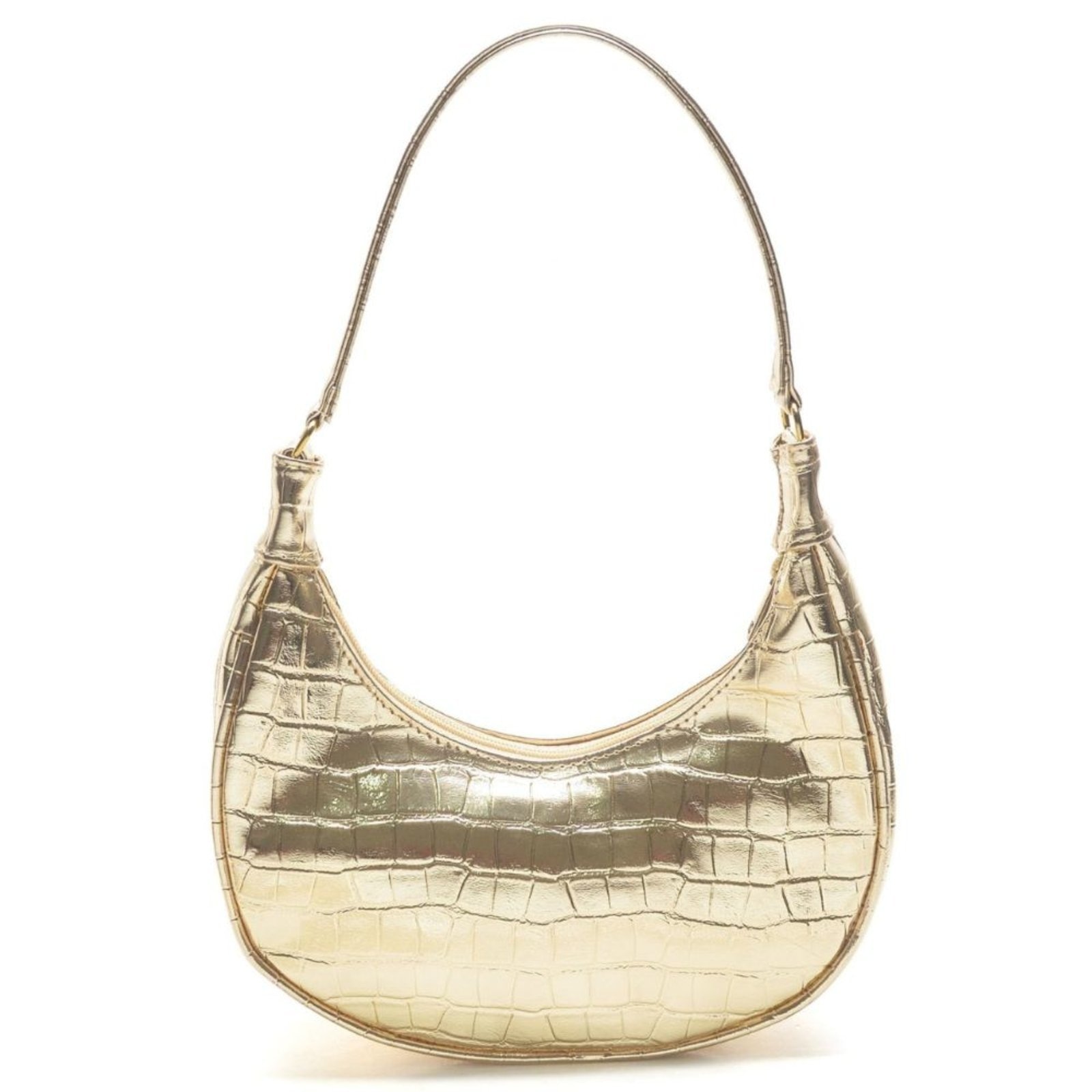 Imagem principal Bolsa Feminina Anna Andrade Bolsa Pequena Meia Lua Tiracolo De Ombro Moda Festa Anna Andrade dourado