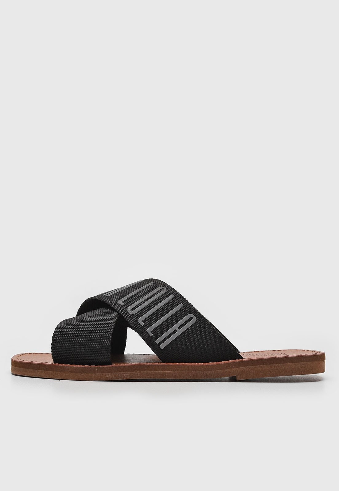 Imagem principal Rasteirinha Slide Santa Lolla Logo Preta Santa Lolla preto