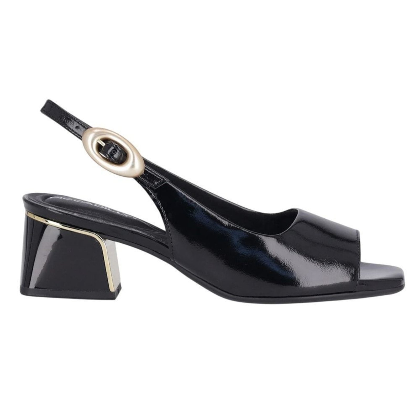 Imagem principal Sandália Piccadilly Slingback Renee Salto Médio Feminina Piccadilly preto