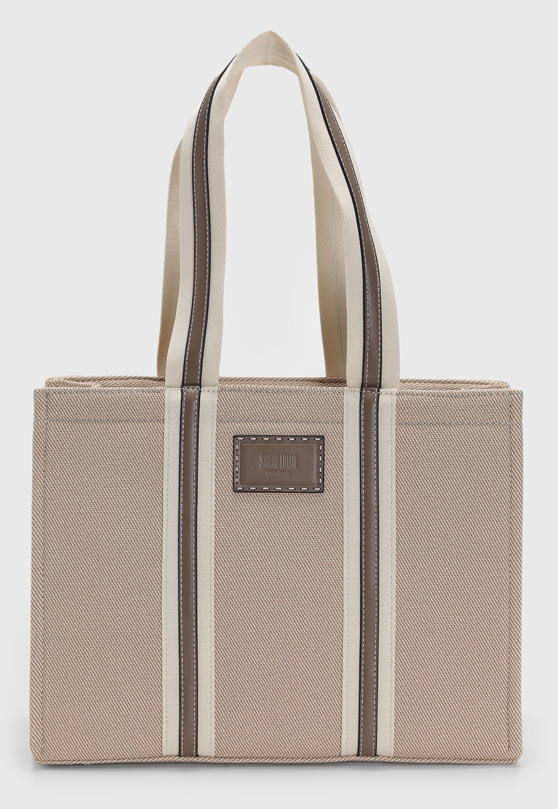 Imagem principal Bolsa Feminina Santa Lolla Estruturada Alça Larga Santa Lolla bege