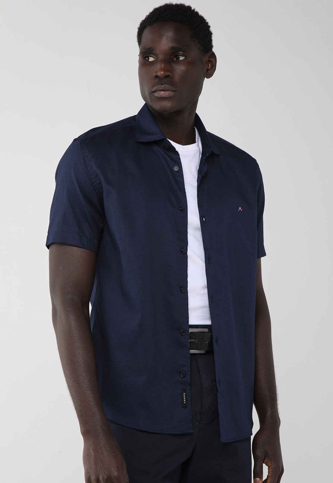 Imagem principal Camisa Masculina Aramis Gola Tradicional Aramis azul marinho