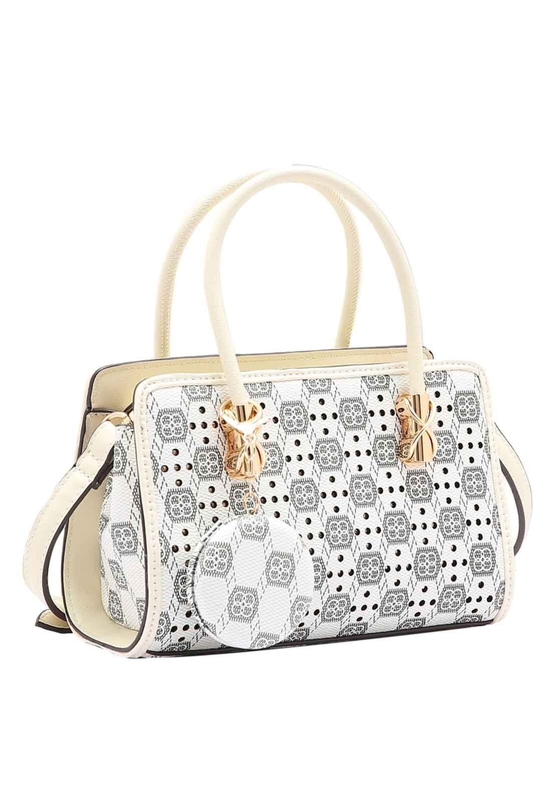 Imagem principal Bolsa Feminina Chenson Original New Cristal Mão Off-White 3485031 Chenson off-white white