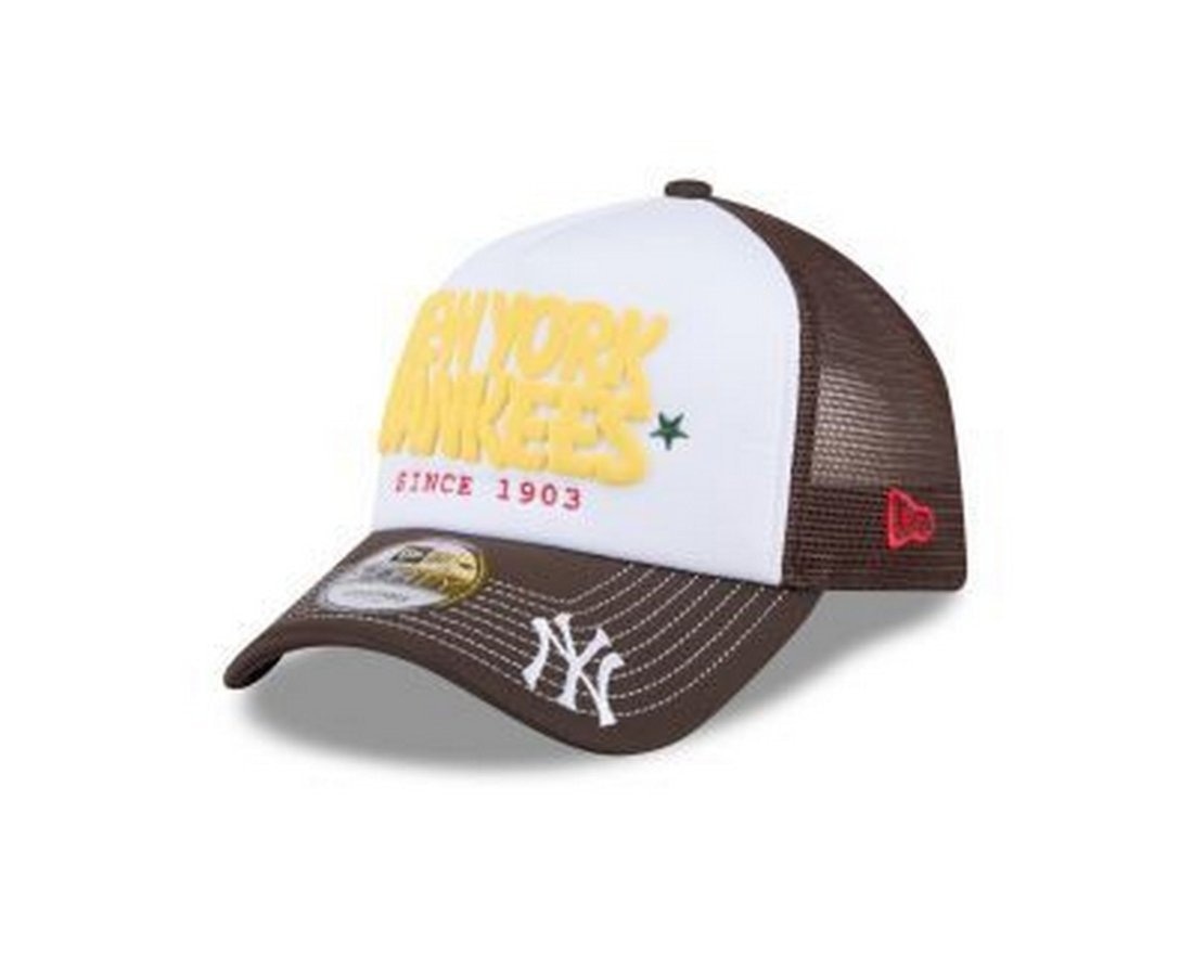 Imagem principal Boné New Era 9FORTY A-FRAME TRUCKER SN New York Yankees MLB new era marrom