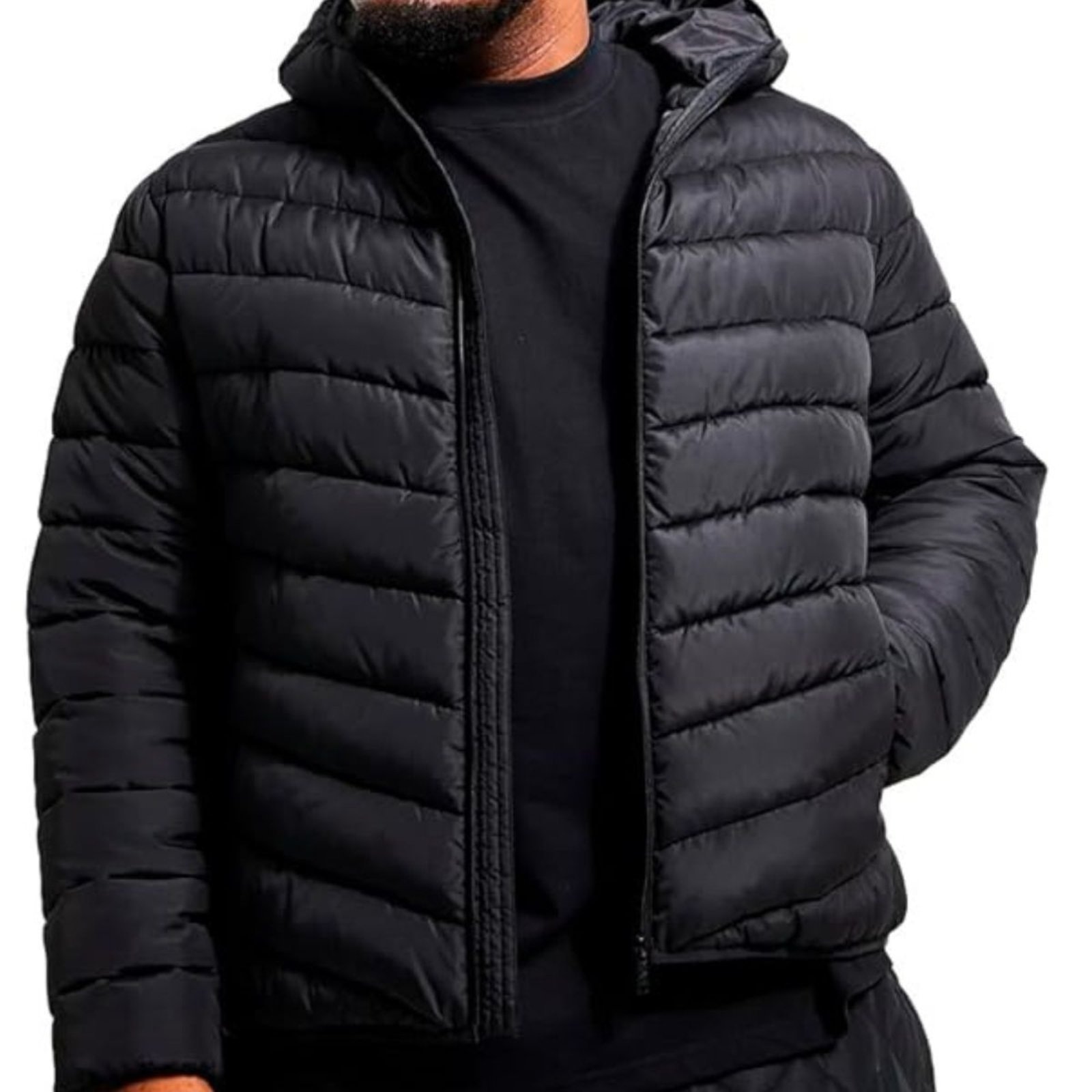 Imagem principal Jaqueta FMF Masculina Puffer Plus Size Oversize Moda Plus Size FMF preto