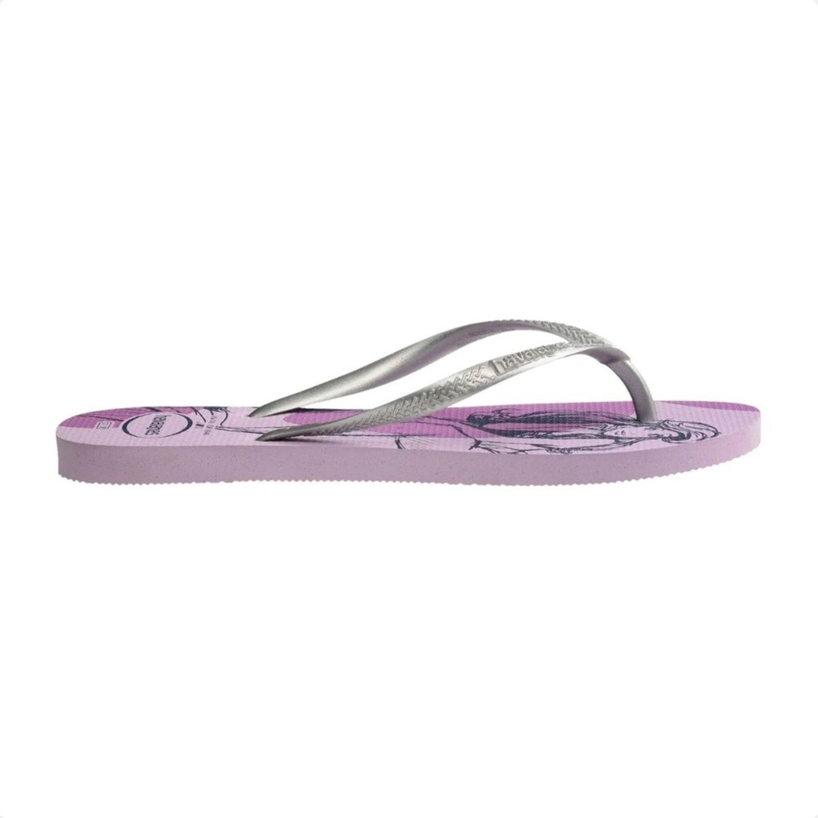 Imagem principal Chinelo Feminino Dedo Havaianas Slim Princesas Havaianas roxo