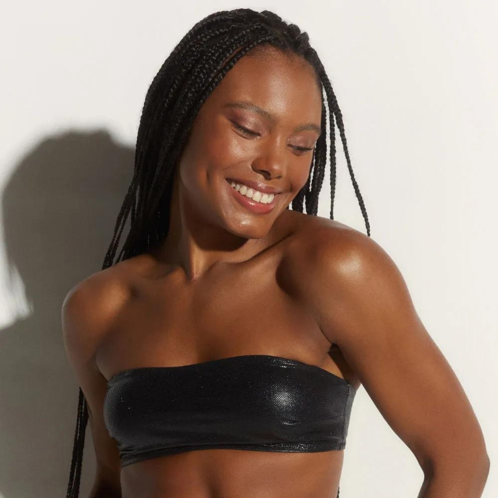 Imagem principal Top Faixa Metalizado Artemis Preto Loungerie incolor