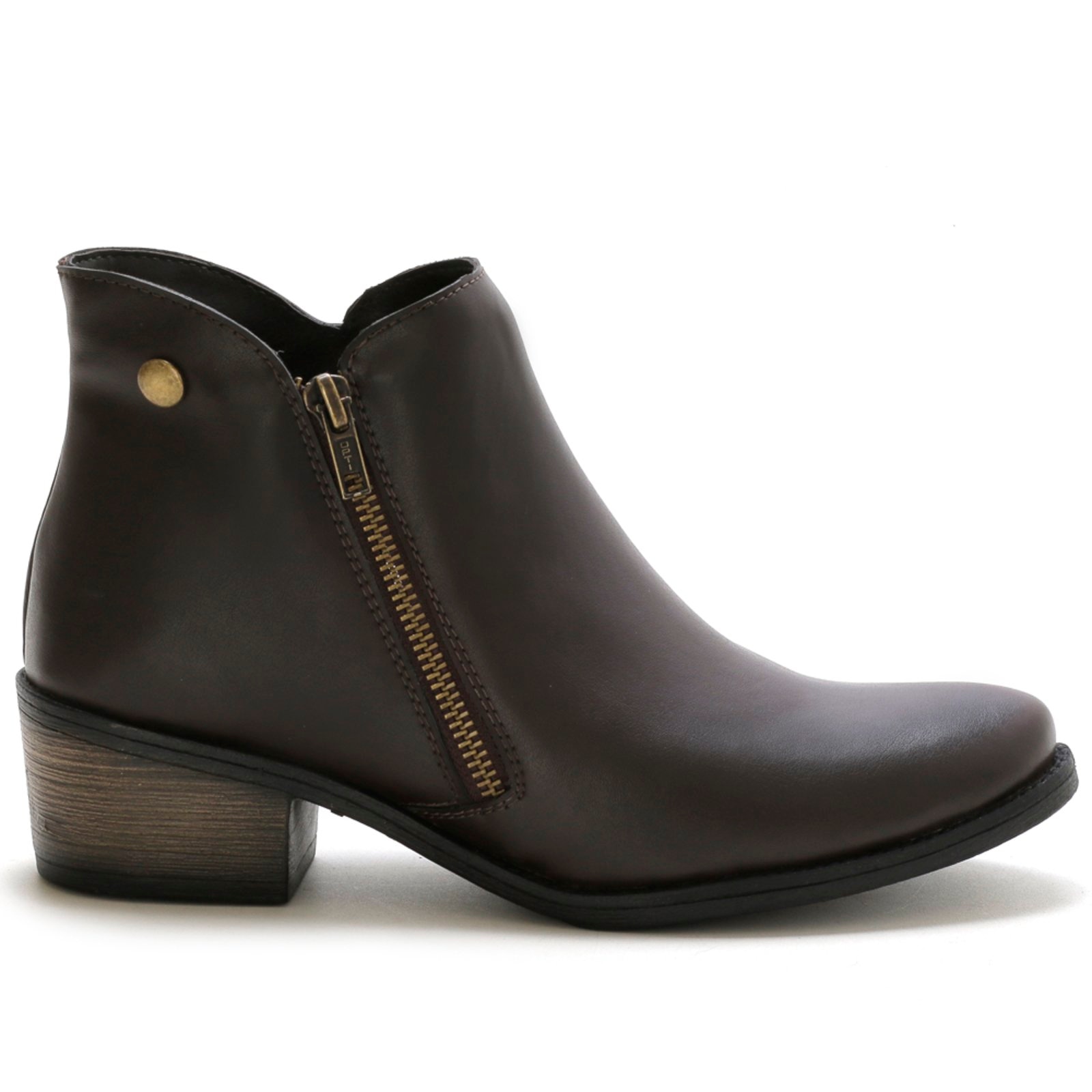 Imagem principal Coturno Feminino Lavini Bota Inverno Cano Curto Lavini Shoes café