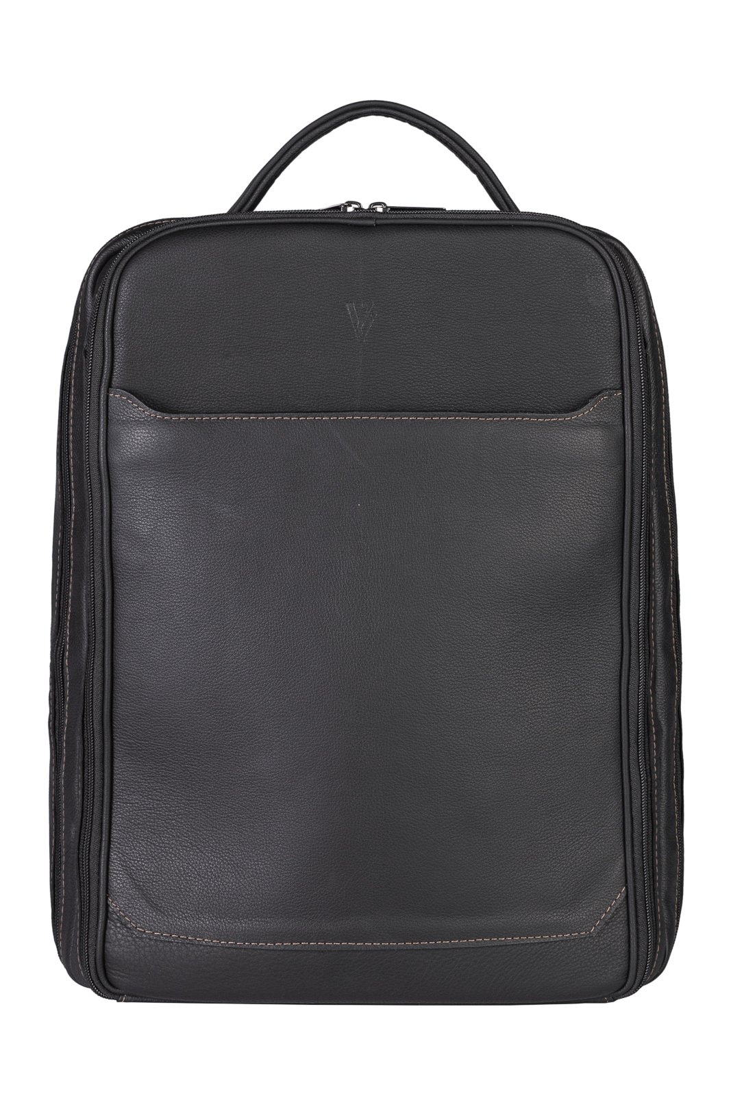 Imagem principal Mochila mala masculina em couro floater grande para notebook Gabriel Vira Vento preto