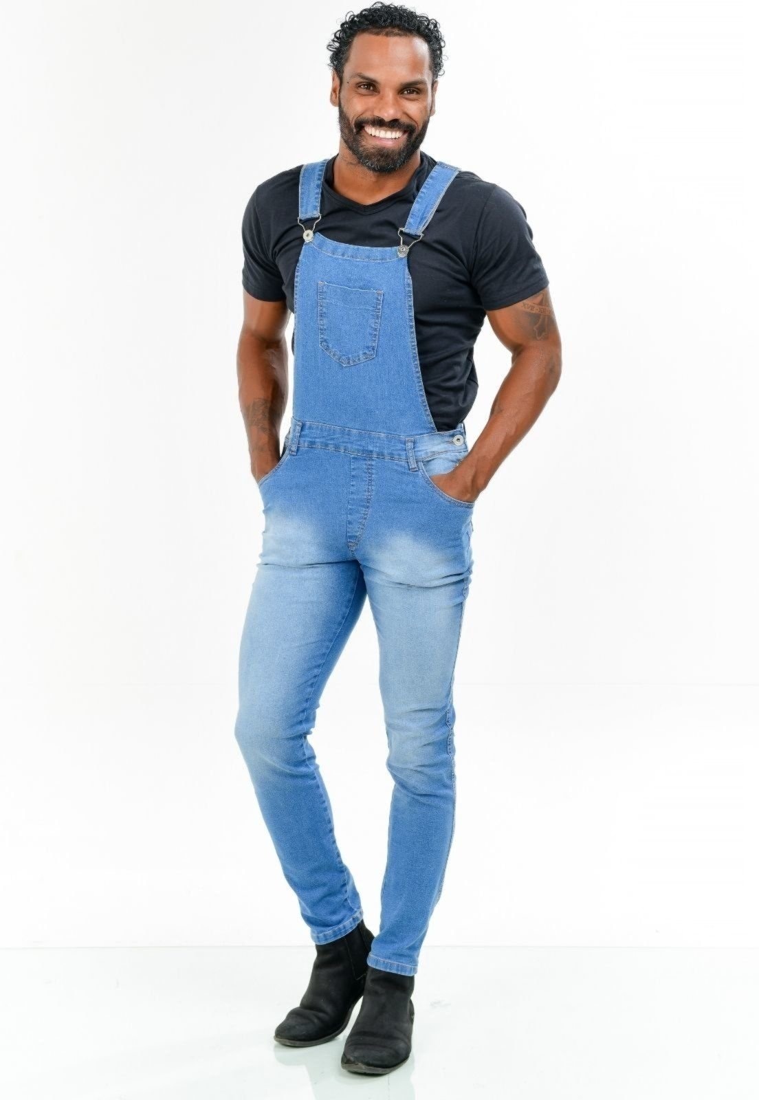 Imagem principal Macacão Masculino Alleppo Medelin Alleppo Jeans jeans