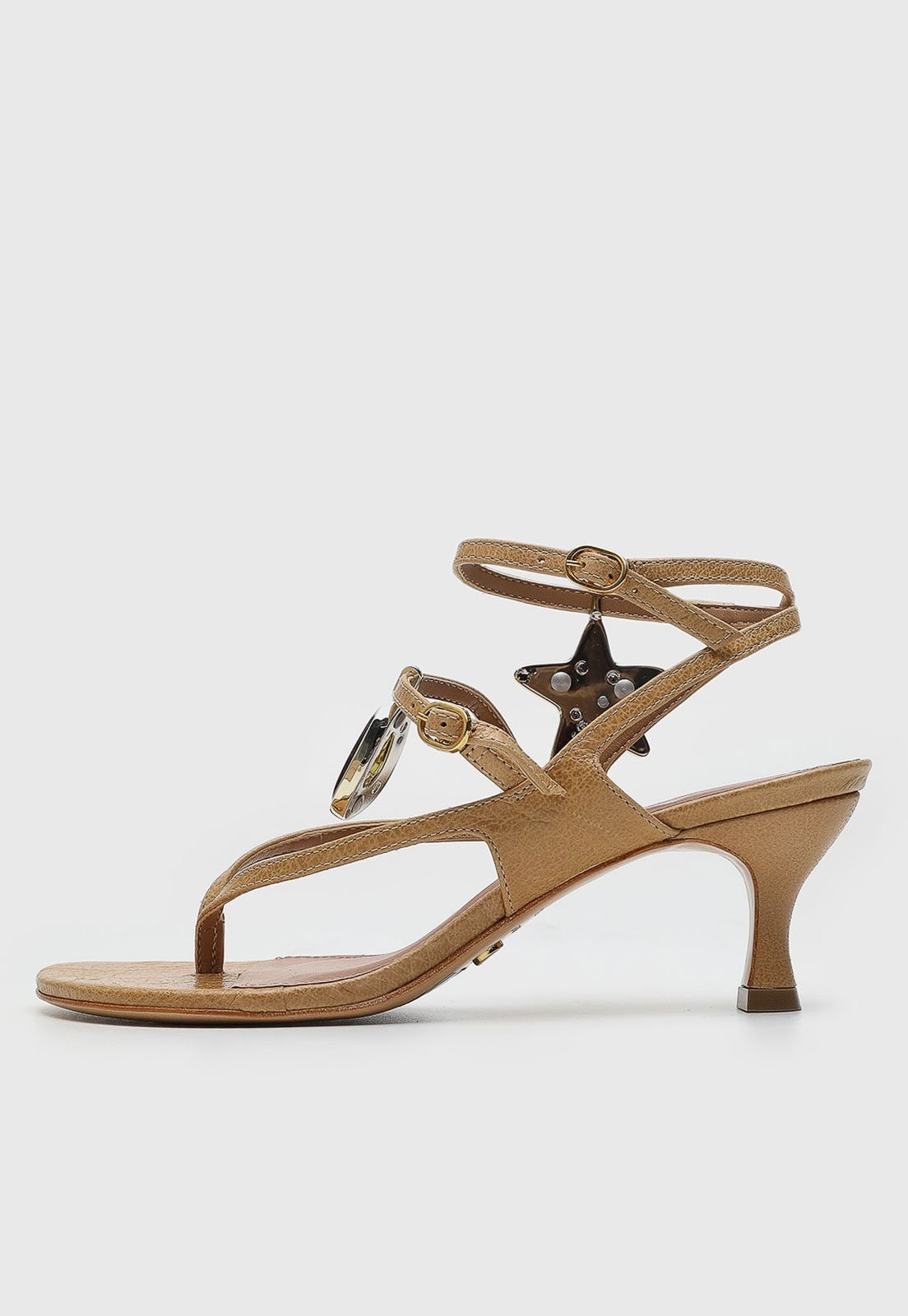 Imagem principal Sandália Feminina Vicenza Salto Baixo Tiras Estrela Vicenza caramelo