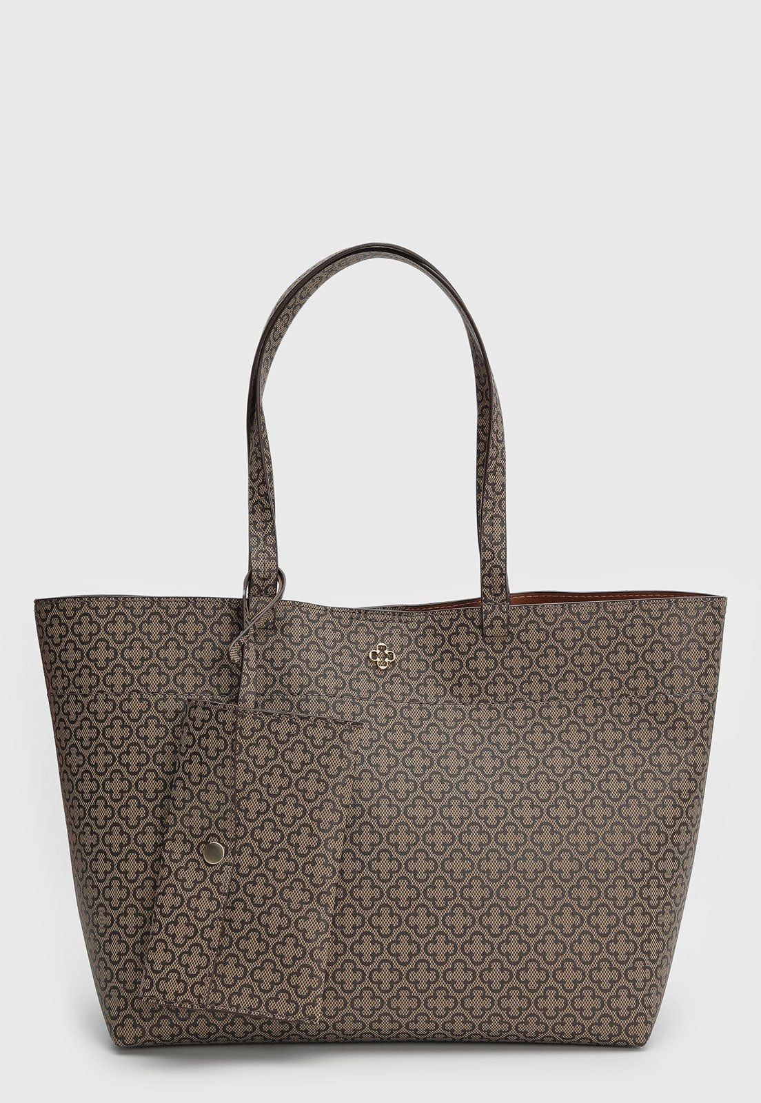 Imagem principal Bolsa Feminina Capodarte Tote Monograma Ambar e Capodarte bege