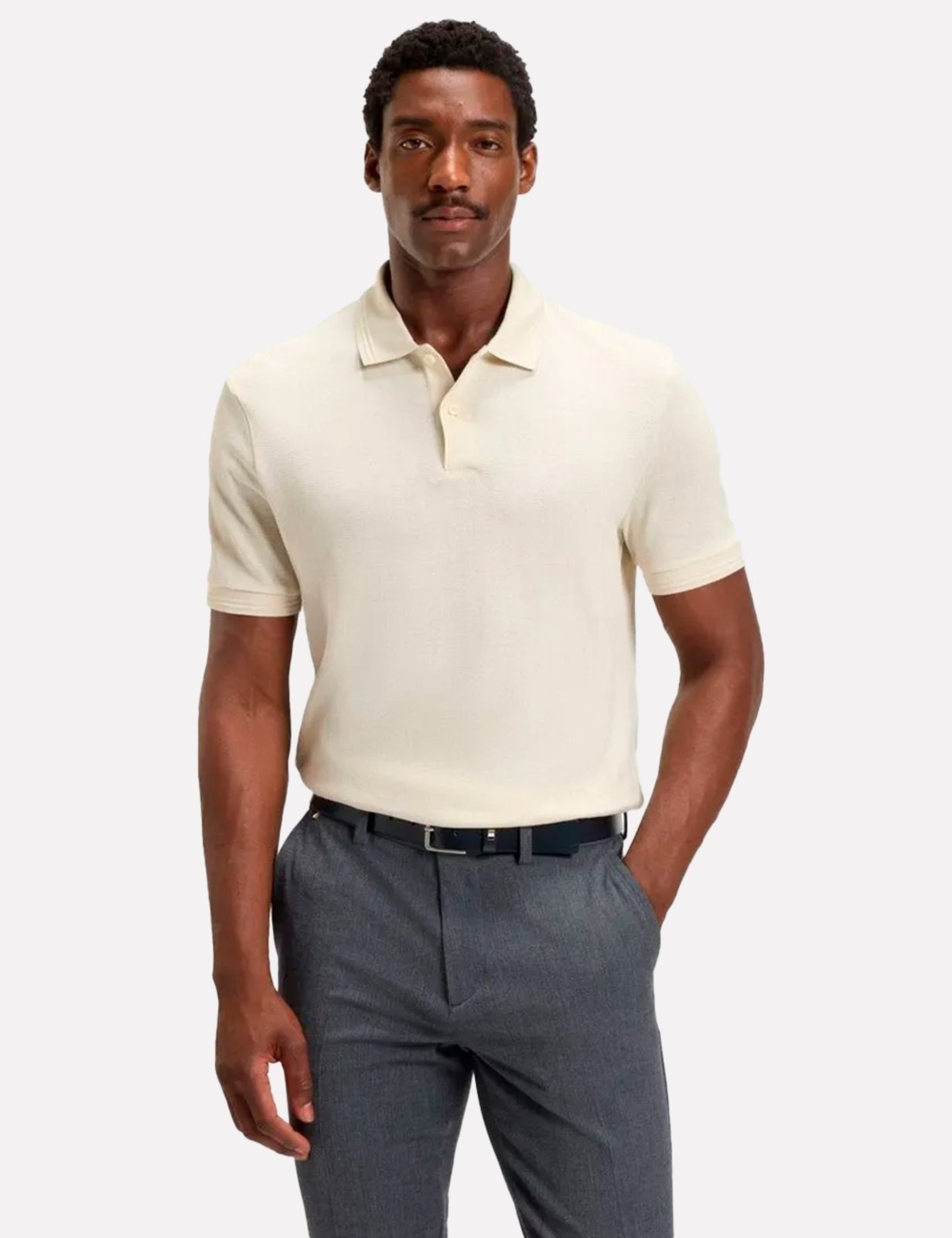 Imagem principal Polo Hugo Boss Masculina Regular C-Parlay 240 Areia Hugo Boss bege