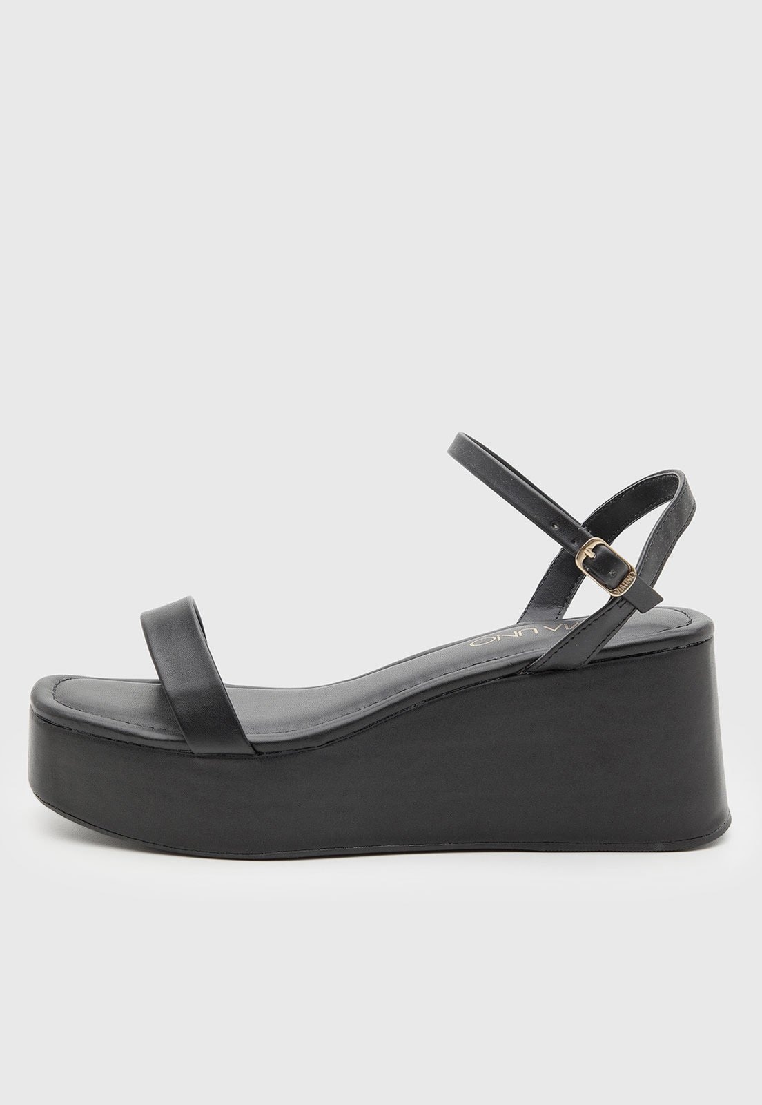 Imagem principal Sandália Feminina Via Uno Salto Grosso Preta VIA UNO preto