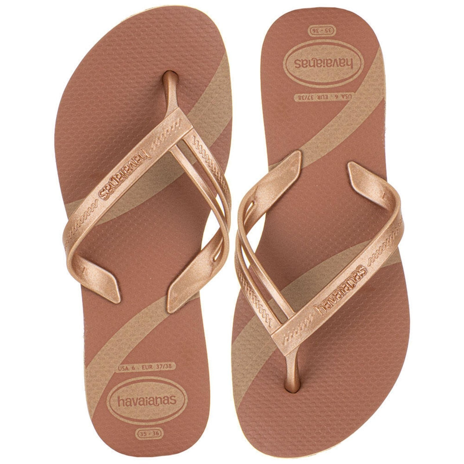 Imagem principal Chinelo Feminino Elegance Print Havaianas 4148804 0090804 Havaianas dourado