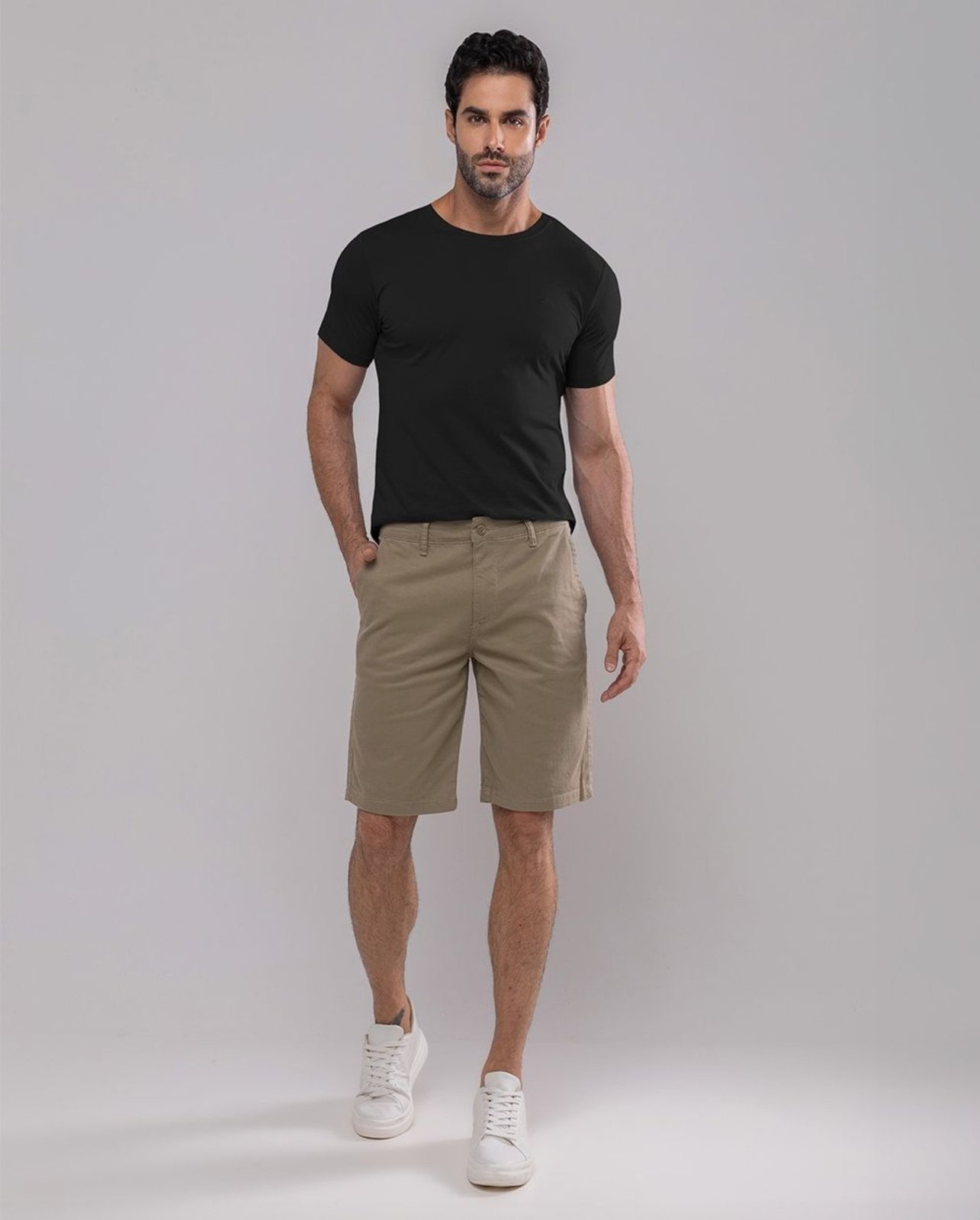 Imagem principal Bermuda Masculina Chino 11100 Capuccino Consciência marrom