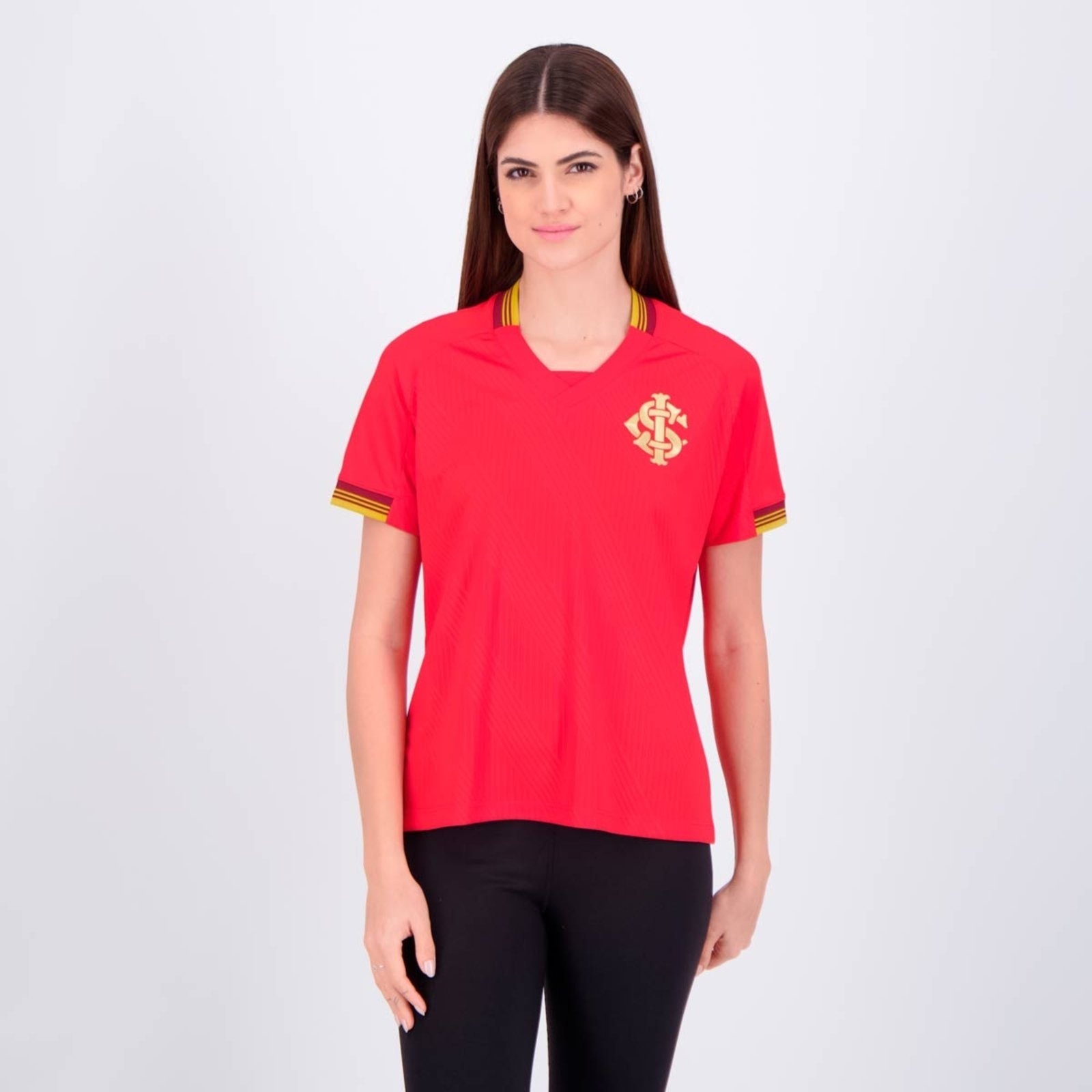 Imagem principal Camisa Internacional Gold II Feminina Vermelha Betel vermelho gold
