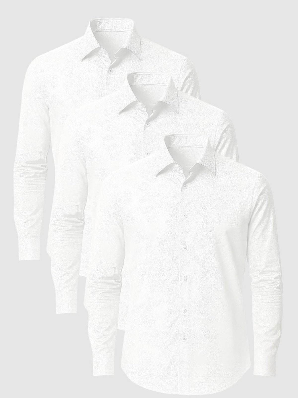 Imagem principal Kit 3 Camisas Social Masculina Manga Longa Crocker - 50077 Crocker branco