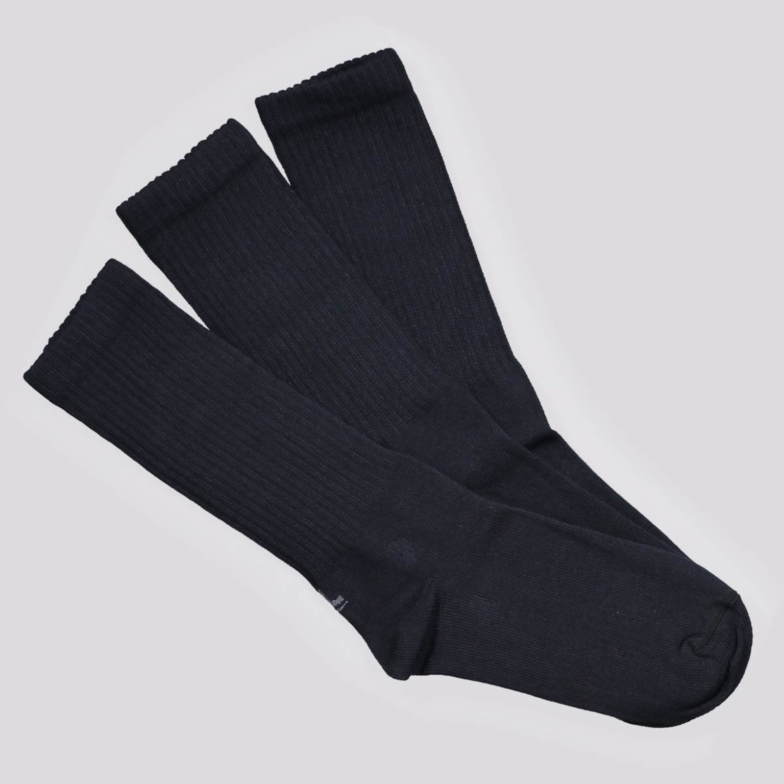 Imagem principal Kit Meia Lupo Sport Walk Cano Longo 3 Pares Preta Lupo preto