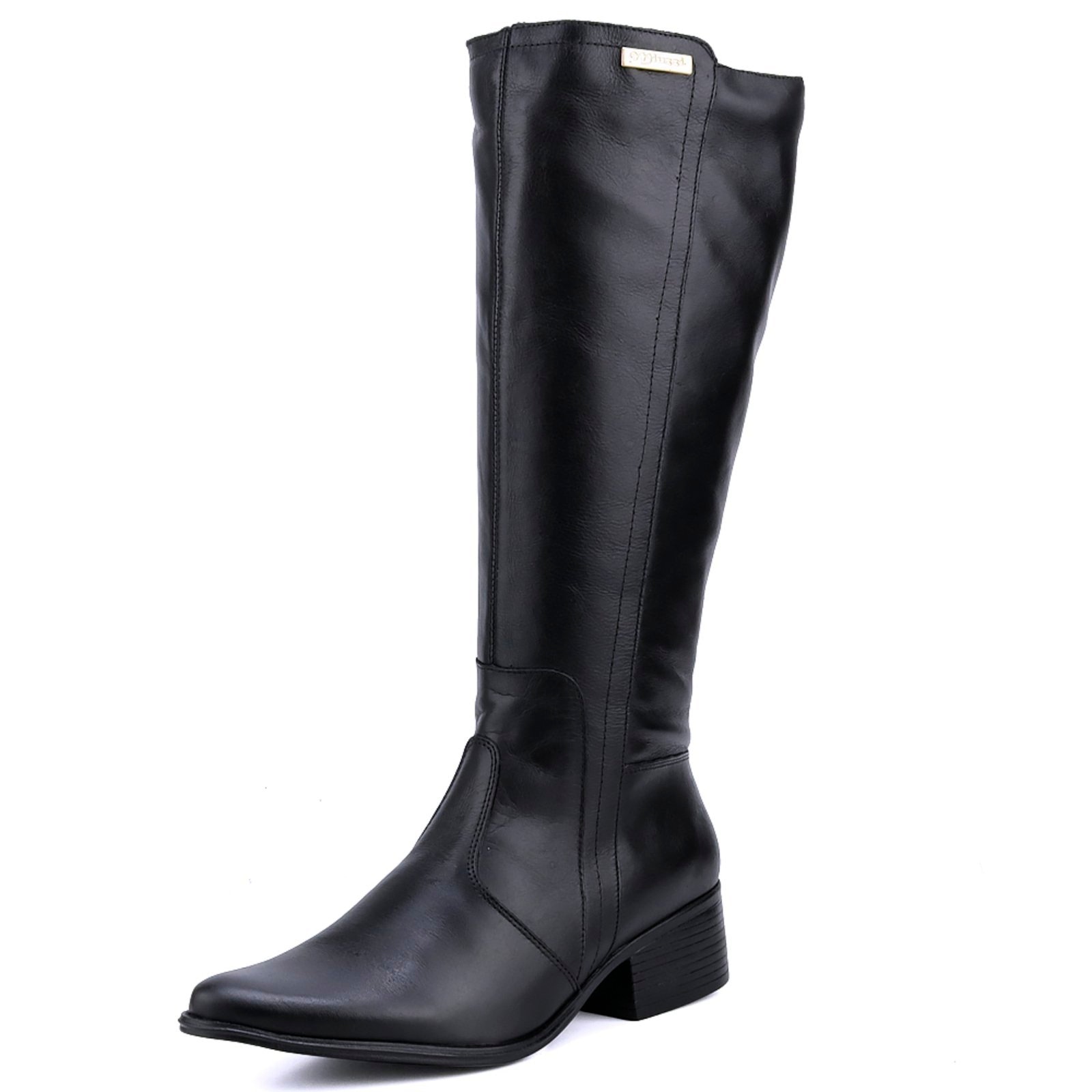 Imagem principal Bota Montaria Mr. Gutt Bico fino de Couro Preta Mr. Gutt preto