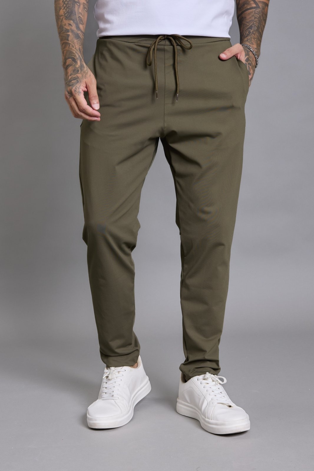 Imagem principal Calça Casual Flexível Masculina em Poliamida na Cor Dialogo Jeans DIALOGO verde