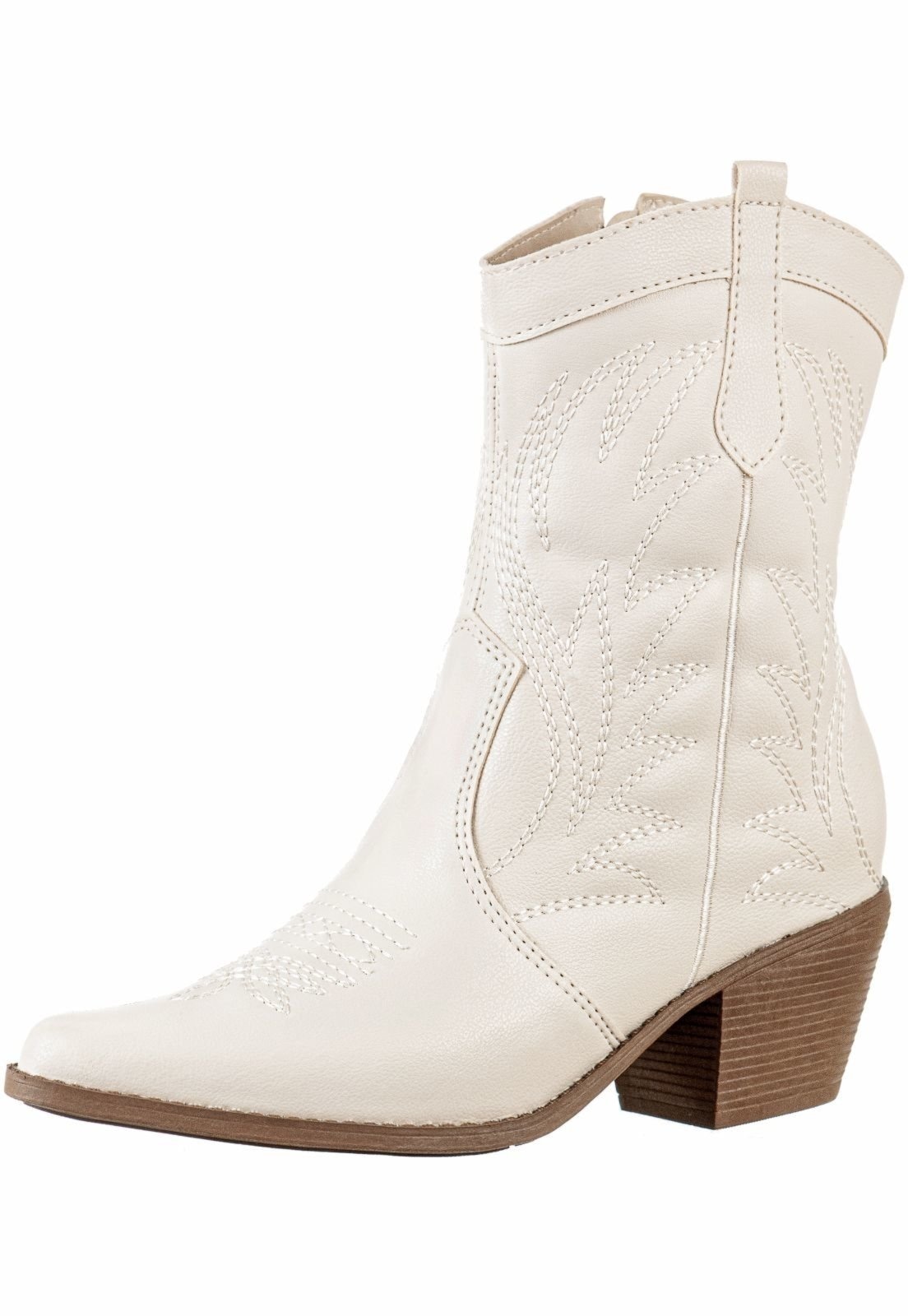 Imagem principal Bota Texana Country Gigil Bordada Off White Gigil branco/off-white white