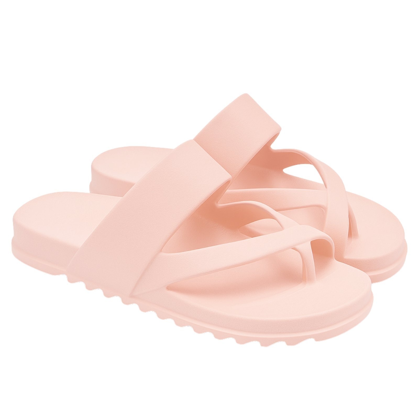 Imagem principal Chinelo Feminino Casual Anna Andrade Papete Flat Sandália De Dedo Verão Tendência Claro Anna Andrade rosa