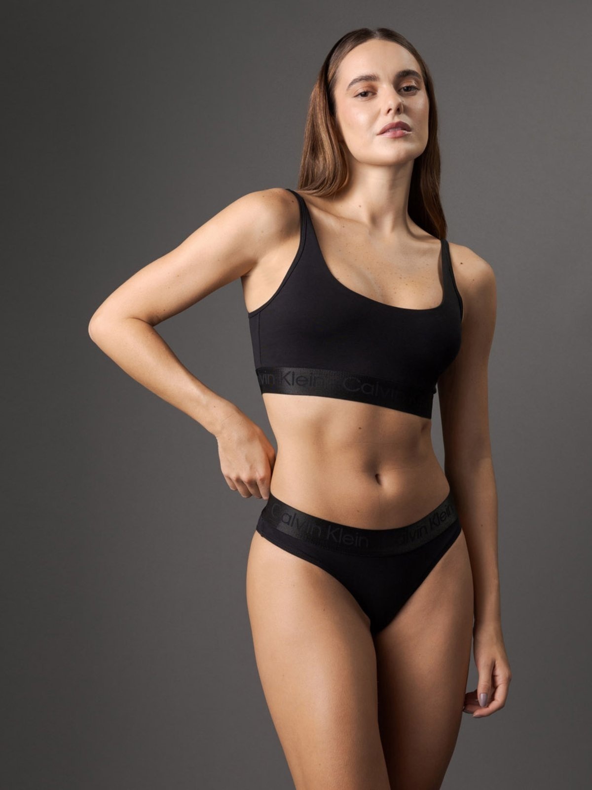 Imagem principal Top Feminino Pima Cotton Calvin Klein Feminina Underwear Calvin Klein Jeans preto