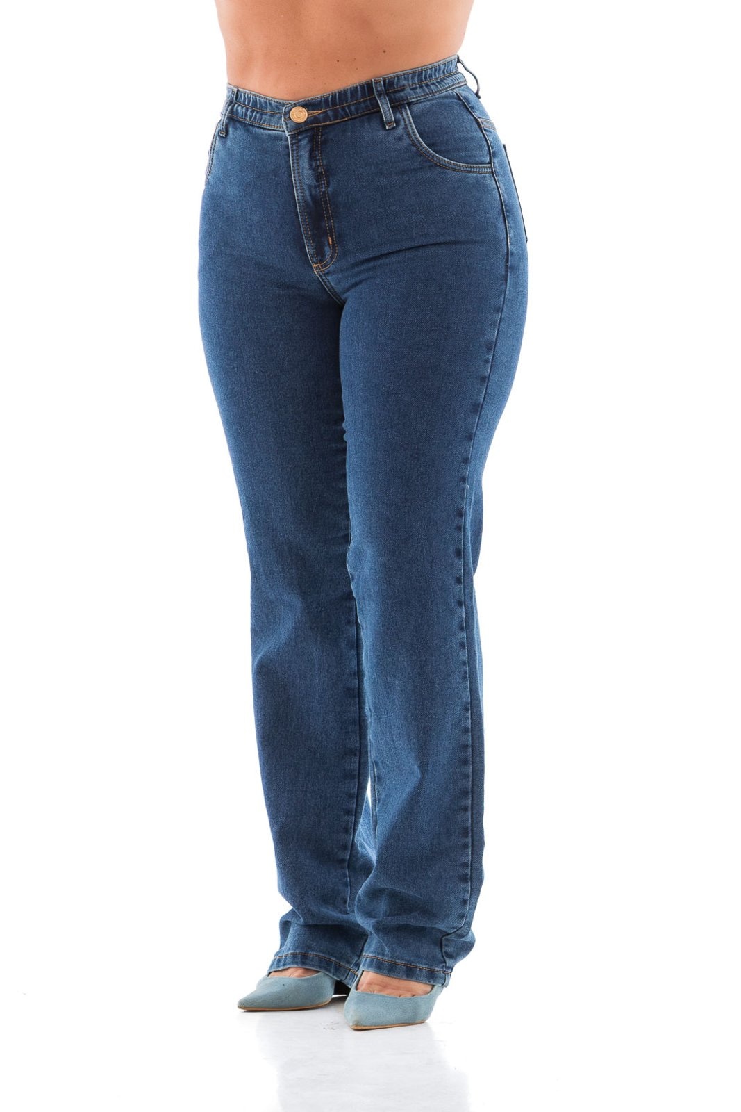 Imagem principal Calça Jeans Feminina Arauto Reta Comfy ARAUTO JEANS azul