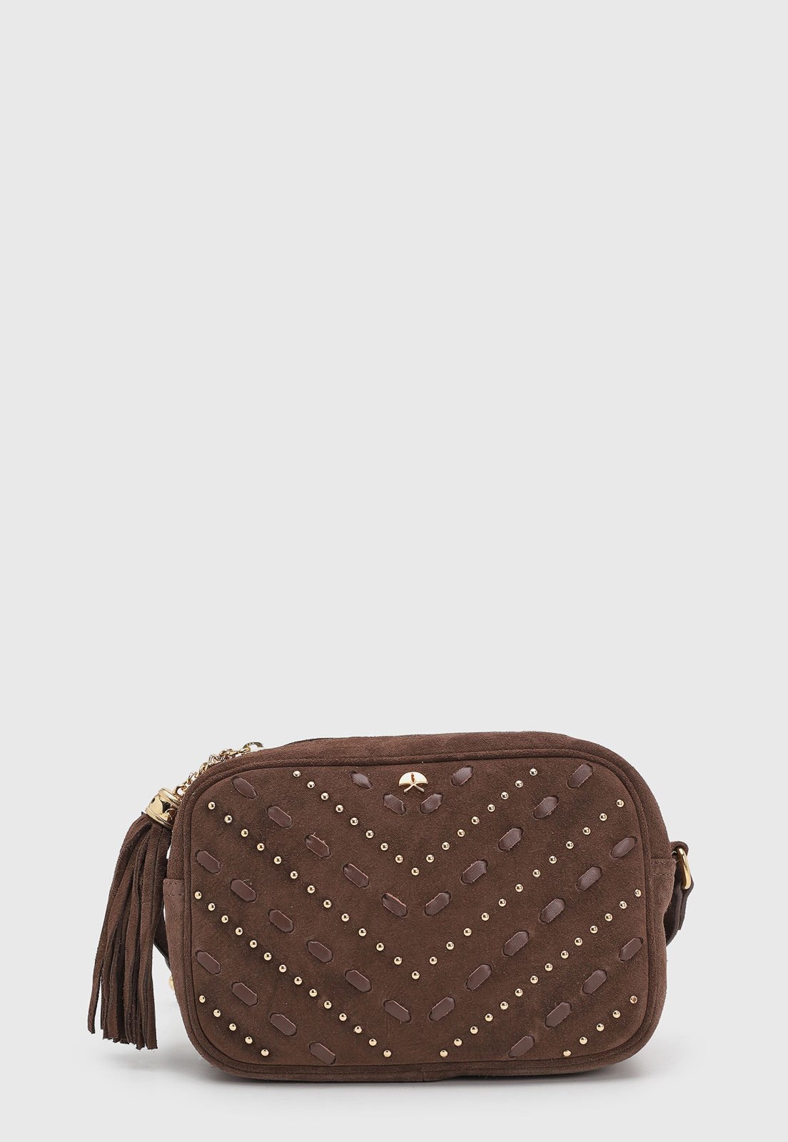 Imagem principal Bolsa Média Feminina Luiza Barcelos Tachas Luiza Barcelos marrom