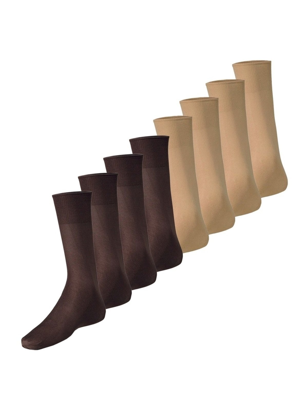 Imagem principal Kit com 8 Pares de Meias Social Meianyl Lupo bege