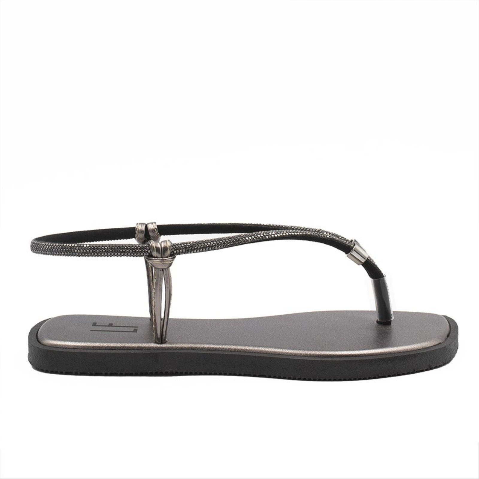 Imagem principal Rasteira Zatta Ajustável Brilho Débora Prata Velho ZATTA cinza